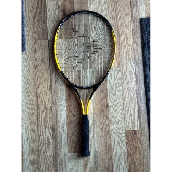 Dunlop Other - Dunlop Lite Ti Titanium Alloy Yellow Black Tennis Racket with Cover